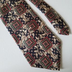 Jonathan Mitchell Men's Blue Green Red Silk Tie